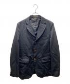 COMME des GARCONS HOMME DEUXコムデギャルソン オム ドゥ）の古着「ポリエステル縮絨加工ジャケット」｜ブラック
