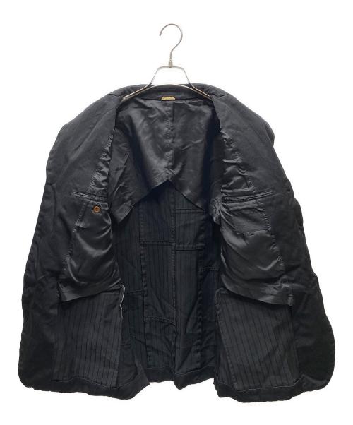 COMME des GARCONS HOMME DEUX（コムデギャルソン オム ドゥ）COMME des GARCONS HOMME DEUX (コムデギャルソン オム ドゥ) ポリエステル縮絨加工ジャケット ブラック サイズ:SIZE Lの古着・服飾アイテム