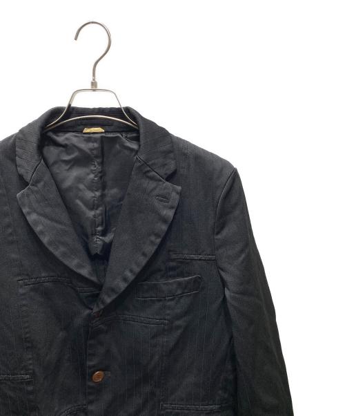 COMME des GARCONS HOMME DEUX（コムデギャルソン オム ドゥ）COMME des GARCONS HOMME DEUX (コムデギャルソン オム ドゥ) ポリエステル縮絨加工ジャケット ブラック サイズ:SIZE Lの古着・服飾アイテム