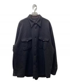 中古・古着通販】Y's (ワイズ) レーヨンシャツ ブラック サイズ:表記