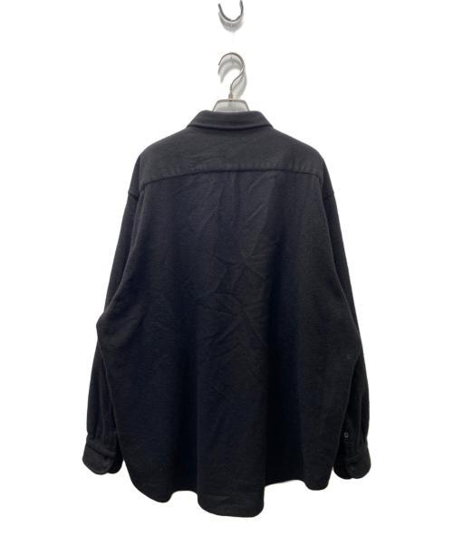 COMOLI（コモリ）COMOLI (コモリ) ウールカシミヤ C.P.Oシャツ ブラック サイズ:3の古着・服飾アイテム