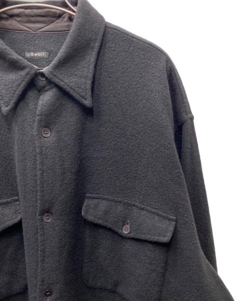 COMOLI（コモリ）COMOLI (コモリ) ウールカシミヤ C.P.Oシャツ ブラック サイズ:3の古着・服飾アイテム