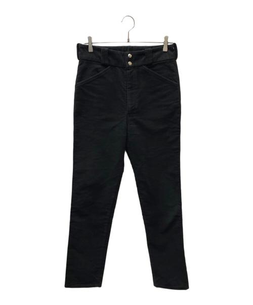 COMOLI（コモリ）COMOLI (コモリ) モールスキンライダーパンツ ブラック サイズ:SIZE 2の古着・服飾アイテム