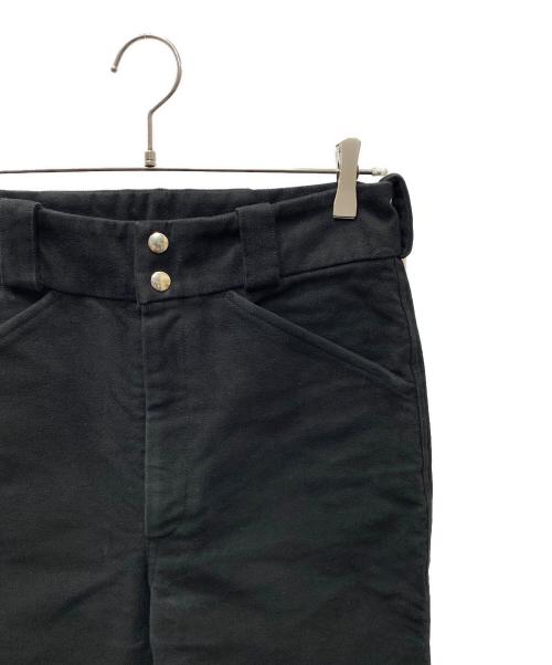 COMOLI（コモリ）COMOLI (コモリ) モールスキンライダーパンツ ブラック サイズ:SIZE 2の古着・服飾アイテム