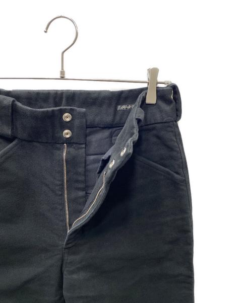 COMOLI（コモリ）COMOLI (コモリ) モールスキンライダーパンツ ブラック サイズ:SIZE 2の古着・服飾アイテム