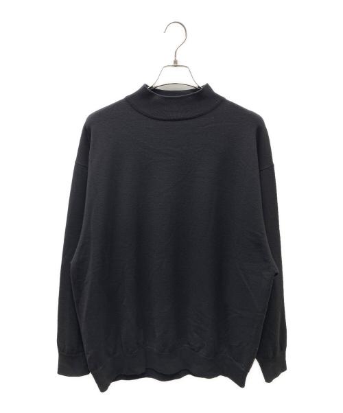 COMOLI（コモリ）COMOLI (コモリ) ウール モックネックニット ブラック サイズ:SIZE 3の古着・服飾アイテム