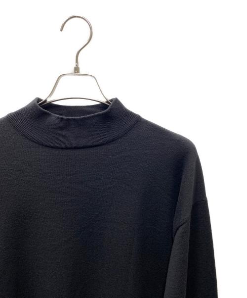 COMOLI（コモリ）COMOLI (コモリ) ウール モックネックニット ブラック サイズ:SIZE 3の古着・服飾アイテム