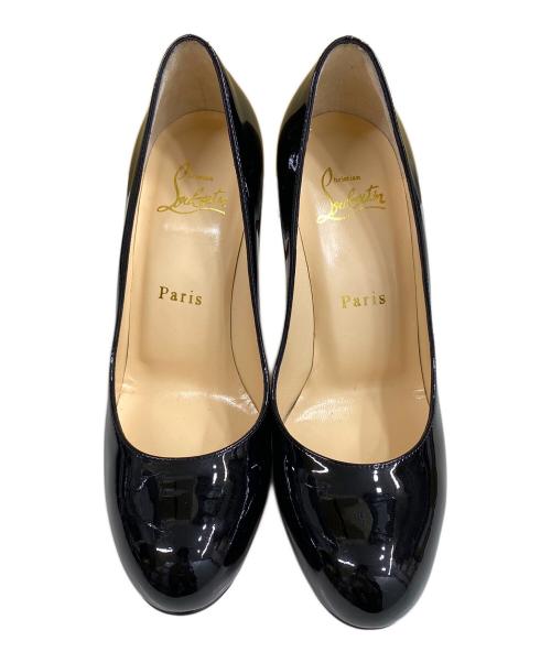 Christian Louboutin（クリスチャン・ルブタン）Christian Louboutin (クリスチャン・ルブタン) パテントヒールパンプス ブラック×レッド サイズ:SIZE 35の古着・服飾アイテム