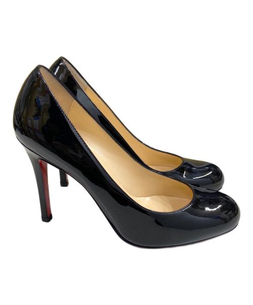 Christian Louboutin（クリスチャン・ルブタン）Christian Louboutin (クリスチャン・ルブタン) パテントヒールパンプス ブラック×レッド サイズ:SIZE 35の古着・服飾アイテム