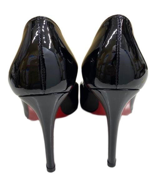 Christian Louboutin（クリスチャン・ルブタン）Christian Louboutin (クリスチャン・ルブタン) パテントヒールパンプス ブラック×レッド サイズ:SIZE 35の古着・服飾アイテム