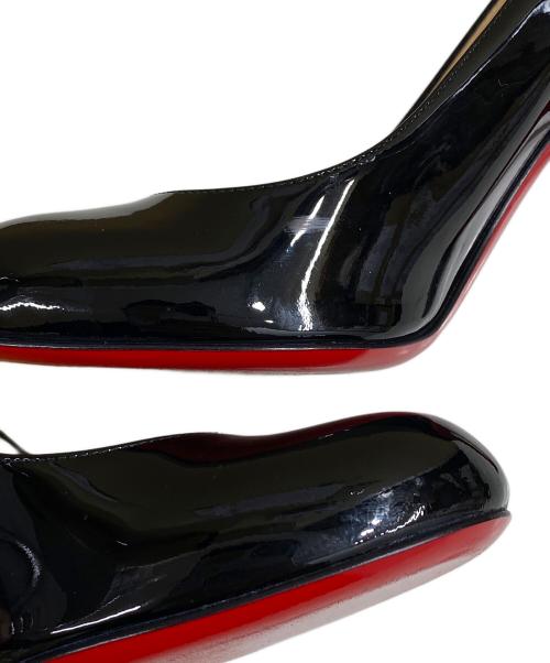 Christian Louboutin（クリスチャン・ルブタン）Christian Louboutin (クリスチャン・ルブタン) パテントヒールパンプス ブラック×レッド サイズ:SIZE 35の古着・服飾アイテム