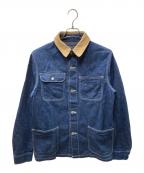 COMME des GARCONS HOMMEコムデギャルソン オム）の古着「デニムカバーオール」｜ブルー