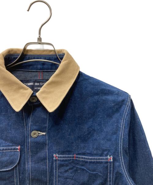 COMME des GARCONS HOMME（コムデギャルソン オム）COMME des GARCONS HOMME (コムデギャルソン オム) デニムカバーオール ブルー サイズ:Mの古着・服飾アイテム