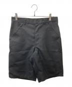 COMME des GARCONS SHIRTコムデギャルソンシャツ）の古着「ウールショートパンツ」｜ブラック