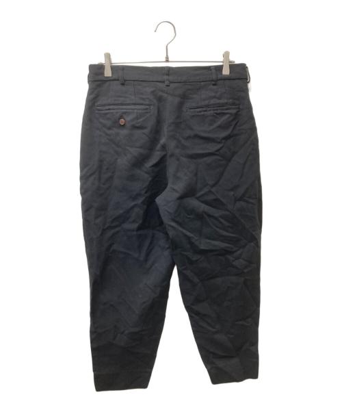 COMME des GARCONS HOMME DEUX（コムデギャルソン オム ドゥ）COMME des GARCONS HOMME DEUX (コムデギャルソン オム ドゥ) ポリ縮絨 ポリエステル ワンタック スラックス ブラック サイズ:Mの古着・服飾アイテム