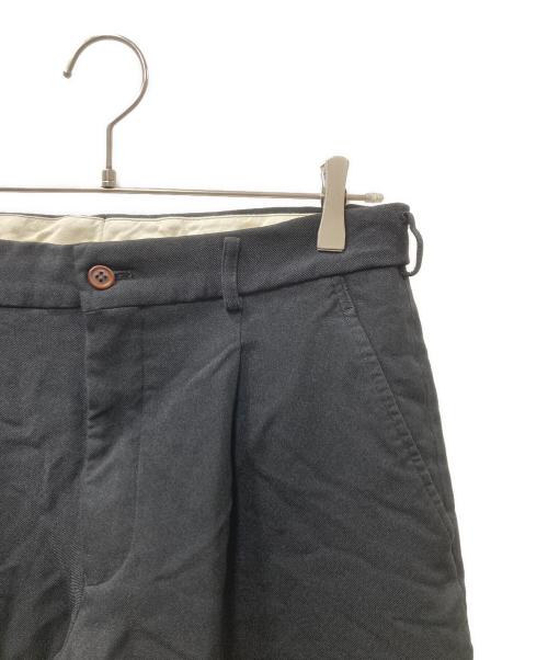 COMME des GARCONS HOMME DEUX（コムデギャルソン オム ドゥ）COMME des GARCONS HOMME DEUX (コムデギャルソン オム ドゥ) ポリ縮絨 ポリエステル ワンタック スラックス ブラック サイズ:Mの古着・服飾アイテム