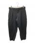 COMME des GARCONS HOMME DEUX（コムデギャルソン オム ドゥ）の古着「ポリ縮絨 ポリエステル ワンタック スラックス」｜ブラック