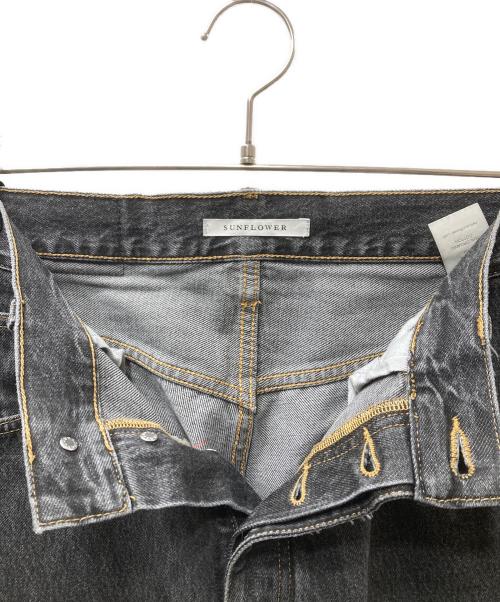 SUNFLOWER（サンフラワー）SUNFLOWER (サンフラワー) SUPER WIDE DENIM デニムパンツ ブラック サイズ:W32の古着・服飾アイテム
