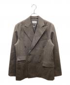 ILEANアイリーン）の古着「WOOL DOUBLE-BREASTED PEAKED JACKET/ダブルテーラードジャケット」｜ブラウン