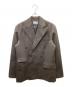 ILEAN（アイリーン）の古着「WOOL DOUBLE-BREASTED PEAKED JACKET/ダブルテーラードジャケット」｜ブラウン