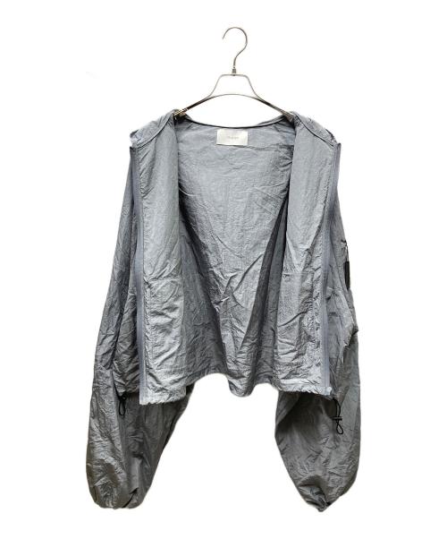 Utsusiyo（ウツシヨ）Utsusiyo (ウツシヨ) ナイロンクロップドジャケット グレー サイズ:FREEの古着・服飾アイテム