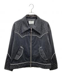 seyto（セイト）の古着「フェイクスエードウエスタンジャケット」｜ブラック