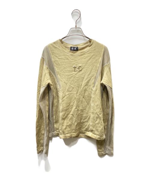 THUG CLUB（サグ クラブ）THUG CLUB (サグ クラブ) メッシュ切替ロングスリーブTシャツ ベージュ サイズ:1の古着・服飾アイテム