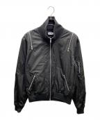 SHERMERシャーマー）の古着「5Zip Flight Jacket/フライトジャケット」｜ブラック