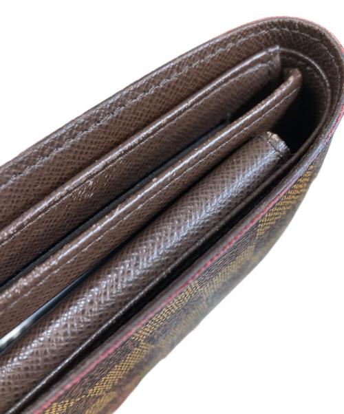 LOUIS VUITTON（ルイ ヴィトン）LOUIS VUITTON (ルイ ヴィトン) ポルトフォイユ・フロリン ダミエ 二つ折り財布 ブラウンの古着・服飾アイテム