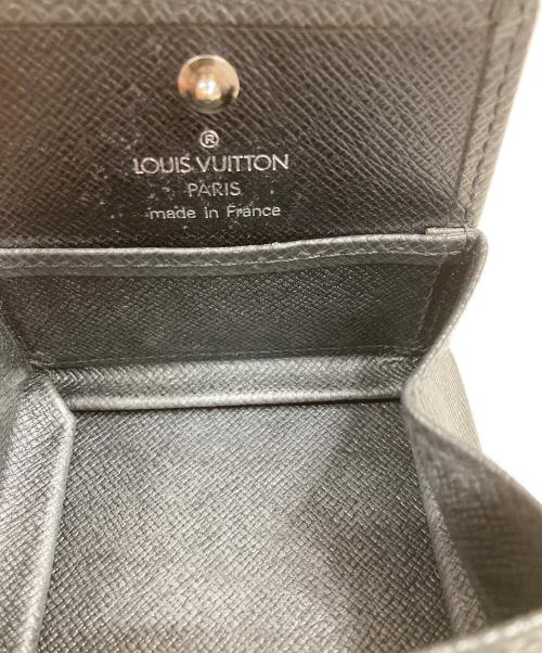 LOUIS VUITTON（ルイ ヴィトン）LOUIS VUITTON (ルイ ヴィトン) コインケース タイガ ポルトモネ ボワット ブラックの古着・服飾アイテム