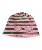 99%isナインティナインパーセントイズ）の古着「ボーダーニット帽」｜ピンク