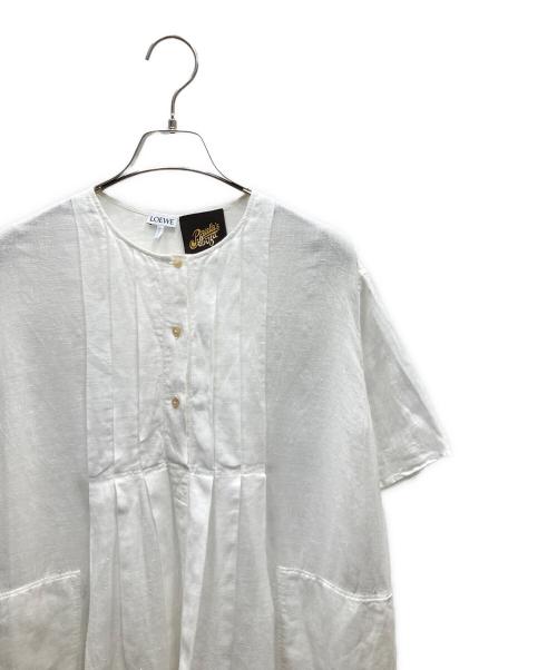 LOEWE（ロエベ）LOEWE (ロエベ) リネンワンピース ホワイト サイズ:SIZE 32の古着・服飾アイテム