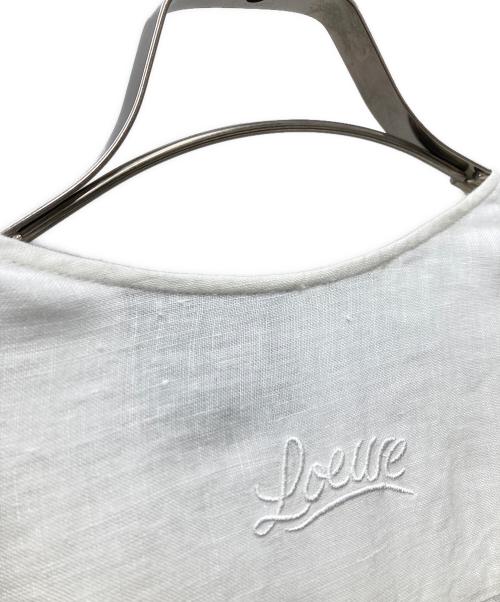 LOEWE（ロエベ）LOEWE (ロエベ) リネンワンピース ホワイト サイズ:SIZE 32の古着・服飾アイテム