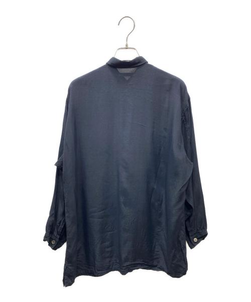 Y's（ワイズ）Y's (ワイズ) レーヨンシャツ ブラック サイズ:表記無しの古着・服飾アイテム
