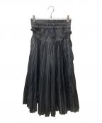 NikeLabナイキラボ）の古着「プリーツラップ ドッキング ショートパンツ」｜ブラック