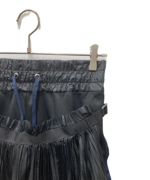 NikeLab（ナイキラボ）NikeLab (ナイキラボ) ショートパンツドッキング プリーツラップスカート ブラック サイズ:XSの古着・服飾アイテム