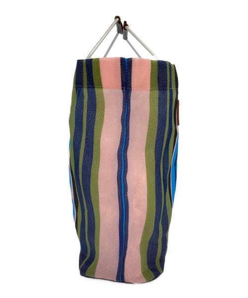 MARNI（マルニ）MARNI (マルニ) フラワーカフェ マーケットバッグ ピンク×ブルー サイズ:表記無しの古着・服飾アイテム