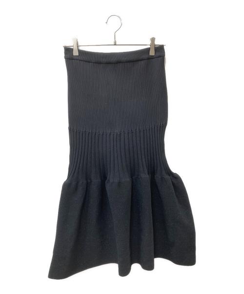 CFCL（シーエフシーエル）CFCL (シーエフシーエル) FLUTED GLITTER MERMAID SKIRT ブラック サイズ:1の古着・服飾アイテム