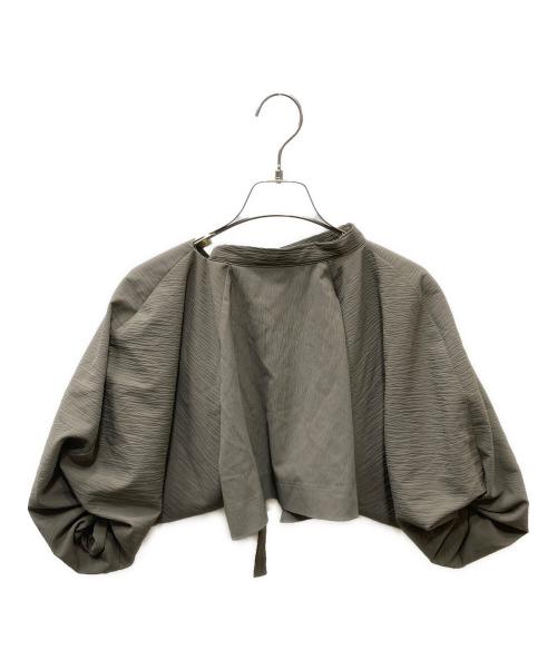 TELOPLAN（テーロプラン）TELOPLAN (テーロプラン) Kabel Top 半袖ブラウス グレー サイズ:Freeの古着・服飾アイテム