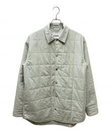 JIL SANDER+（ジルサンダープラス）の古着「20SS オーバーサイズキルティングパテッドシャツ」｜オリーブ