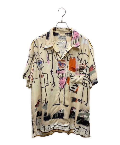 WACKO MARIA（ワコマリア）WACKO MARIA (ワコマリア) JEAN  MICHEL BASQUIAT S/S HAWAIIAN SHIRT (TYPE-3)  オープンカラーシャツ ベージュ サイズ:SIZE XLの古着・服飾アイテム