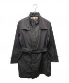 BURBERRY LONDONバーバリーロンドン）の古着「ノバチェックライナー付きジップコート」｜ブラック×ベージュ