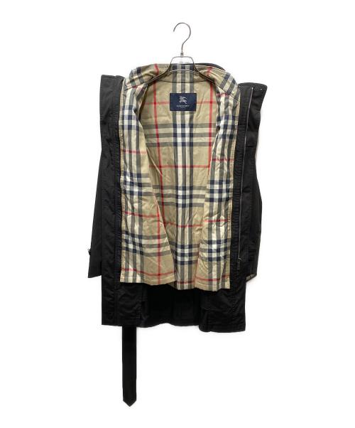 BURBERRY LONDON（バーバリーロンドン）BURBERRY LONDON (バーバリーロンドン) ノバチェックライナー付きジップコート ブラック×ベージュ サイズ:SIZE Mの古着・服飾アイテム