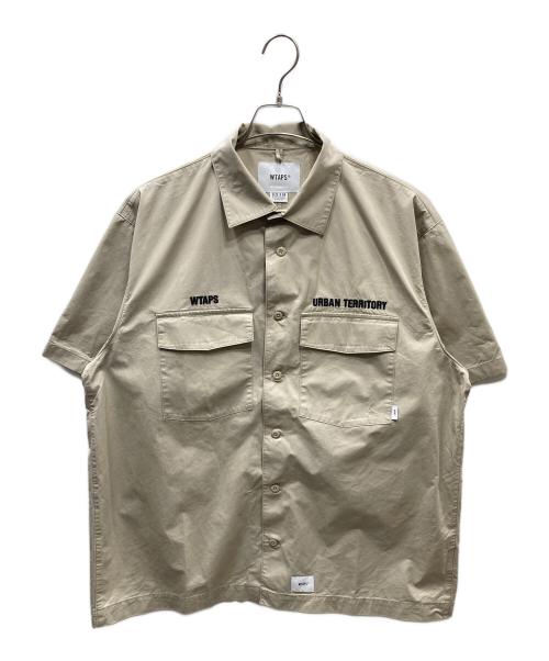 WTAPS（ダブルタップス）WTAPS (ダブルタップス) BUDS SS COTTON TWILL SHIRT/コットンツイルユーティリティシャツ ベージュ サイズ:SIZE 04の古着・服飾アイテム