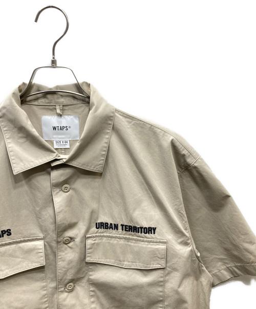 WTAPS（ダブルタップス）WTAPS (ダブルタップス) BUDS SS COTTON TWILL SHIRT/コットンツイルユーティリティシャツ ベージュ サイズ:SIZE 04の古着・服飾アイテム
