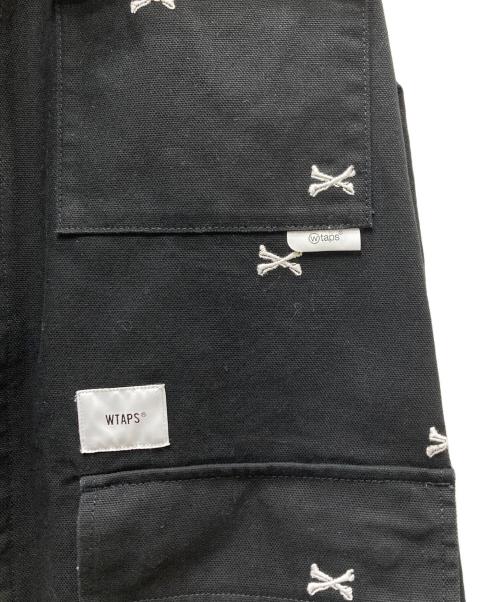 WTAPS（ダブルタップス）WTAPS (ダブルタップス) JUNGLE 01 LS COTTON OXFORD TEXTILEILE/クロスボーン刺繍 ジャングルシャツ ブラック サイズ:03の古着・服飾アイテム