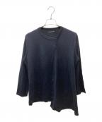REGULATION Yohji Yamamotoレギュレーションヨウジヤマモト）の古着「ウールカットソー」｜ネイビー