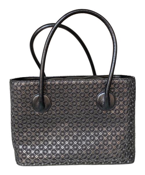 HIROKO HAYASHI（ヒロコ ハヤシ）HIROKO HAYASHI (ヒロコ ハヤシ) GIRASOLE　ハンドバッグ グレーの古着・服飾アイテム