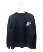 PLAN Cプランシー）の古着「クルーネックスウェット」｜ブラック