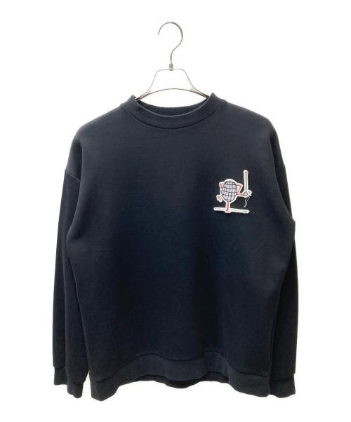 PLAN C（プランシー）Plan C (プランシー) クルーネックスウェット ブラック サイズ:不明(表記無)の古着・服飾アイテム